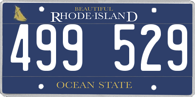 RI license plate 499529