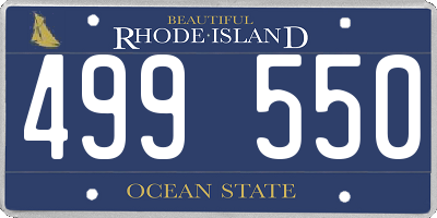 RI license plate 499550