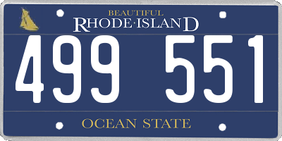 RI license plate 499551