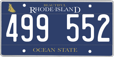 RI license plate 499552
