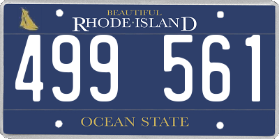 RI license plate 499561