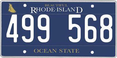 RI license plate 499568