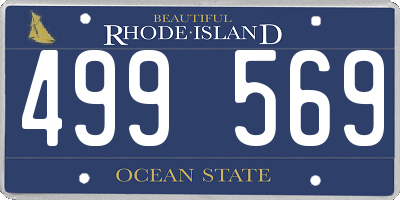 RI license plate 499569