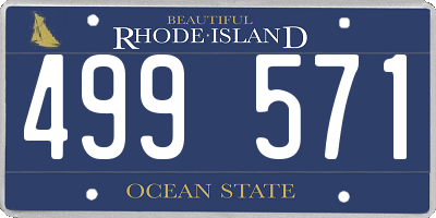 RI license plate 499571
