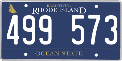 RI license plate 499573