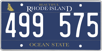 RI license plate 499575