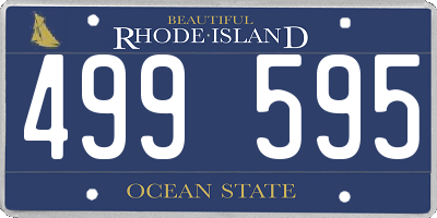 RI license plate 499595
