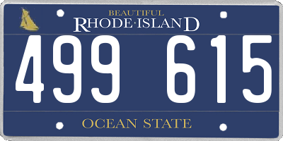 RI license plate 499615