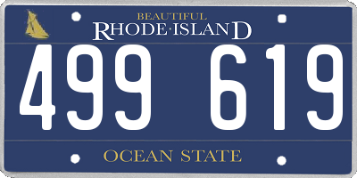 RI license plate 499619