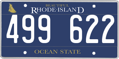 RI license plate 499622
