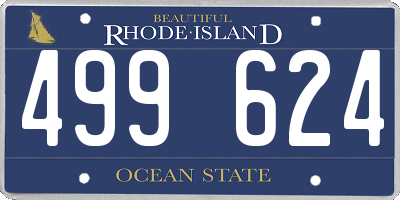RI license plate 499624