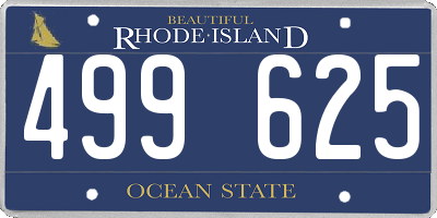 RI license plate 499625