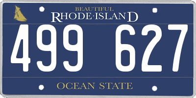 RI license plate 499627