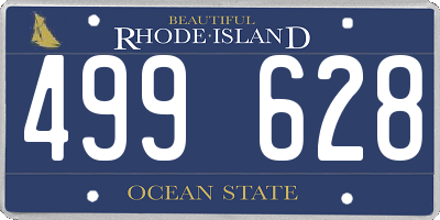 RI license plate 499628