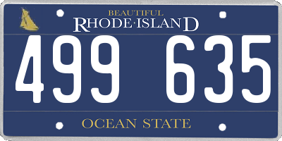 RI license plate 499635