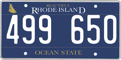 RI license plate 499650