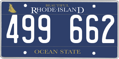 RI license plate 499662