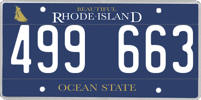 RI license plate 499663