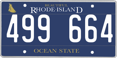 RI license plate 499664