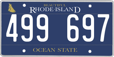 RI license plate 499697