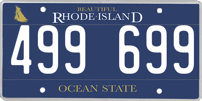 RI license plate 499699