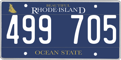 RI license plate 499705