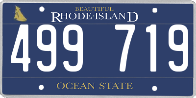 RI license plate 499719