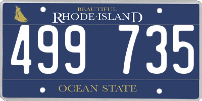 RI license plate 499735