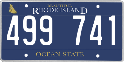 RI license plate 499741