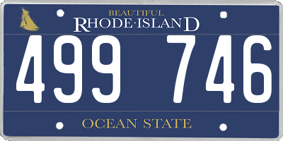 RI license plate 499746