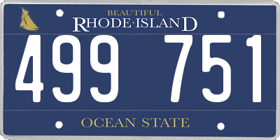 RI license plate 499751