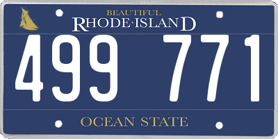 RI license plate 499771