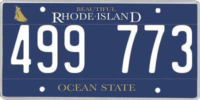 RI license plate 499773
