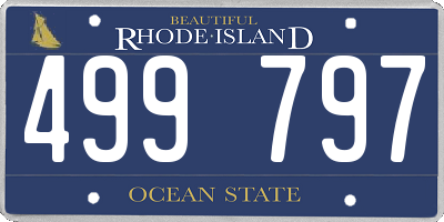 RI license plate 499797