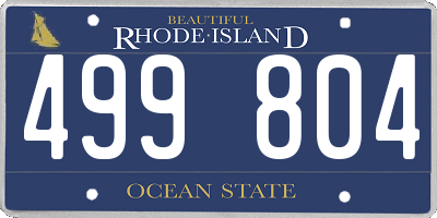 RI license plate 499804