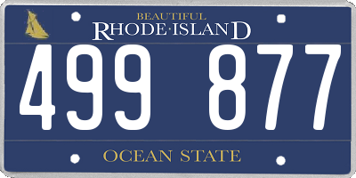 RI license plate 499877