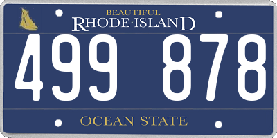RI license plate 499878