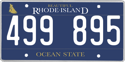 RI license plate 499895