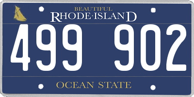 RI license plate 499902