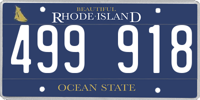 RI license plate 499918
