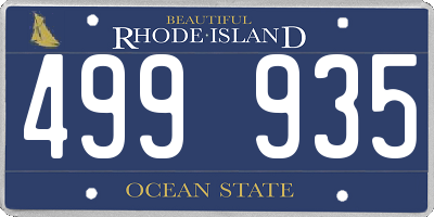 RI license plate 499935