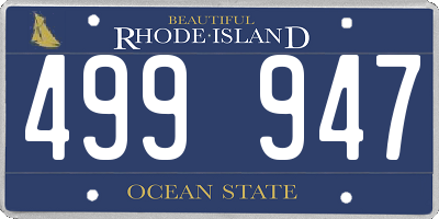 RI license plate 499947