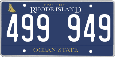 RI license plate 499949