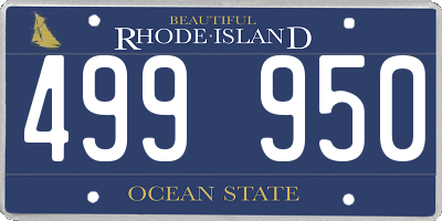 RI license plate 499950