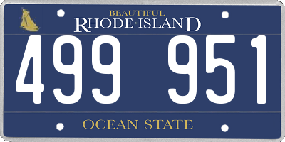 RI license plate 499951