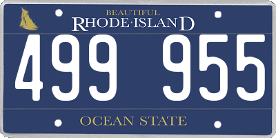 RI license plate 499955