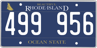 RI license plate 499956