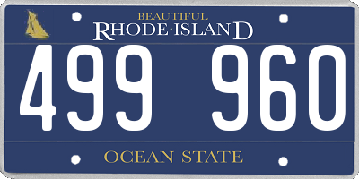 RI license plate 499960