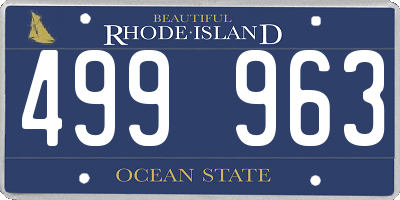 RI license plate 499963