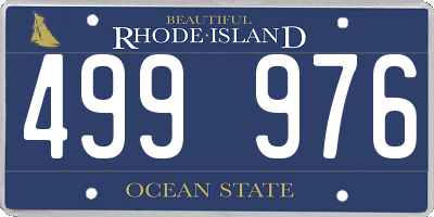 RI license plate 499976